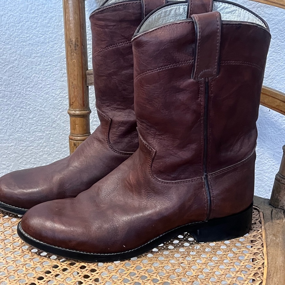 Justin Boots Brown Cowboy Western Boots